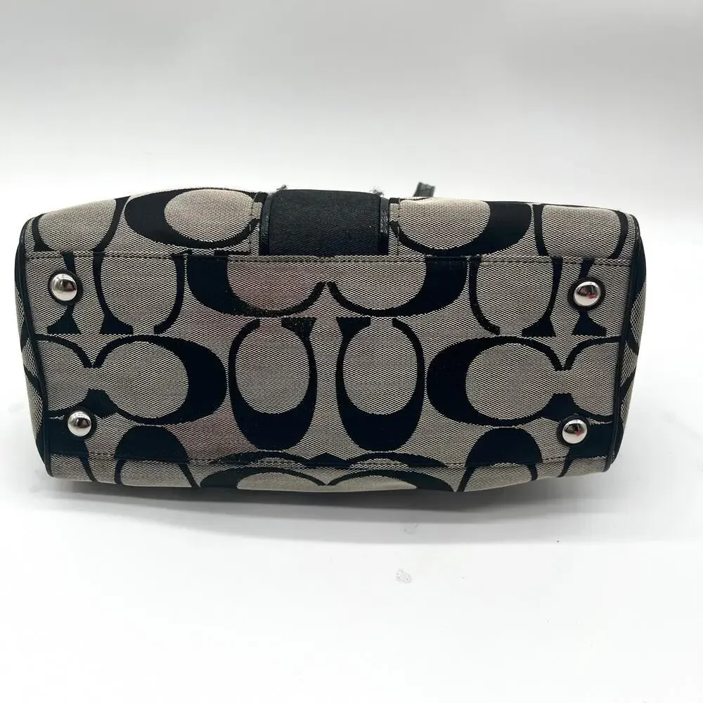 COACH Signature Satchel, Black